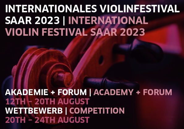 Internationales Violinfestival, Saar 2023